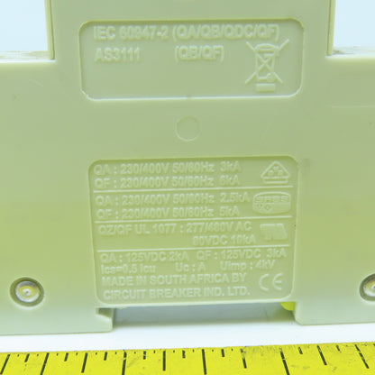 CBI QZ-1(13)-D Single Pole Circuit Breaker 277/480V 5kA C2 Trip Curve