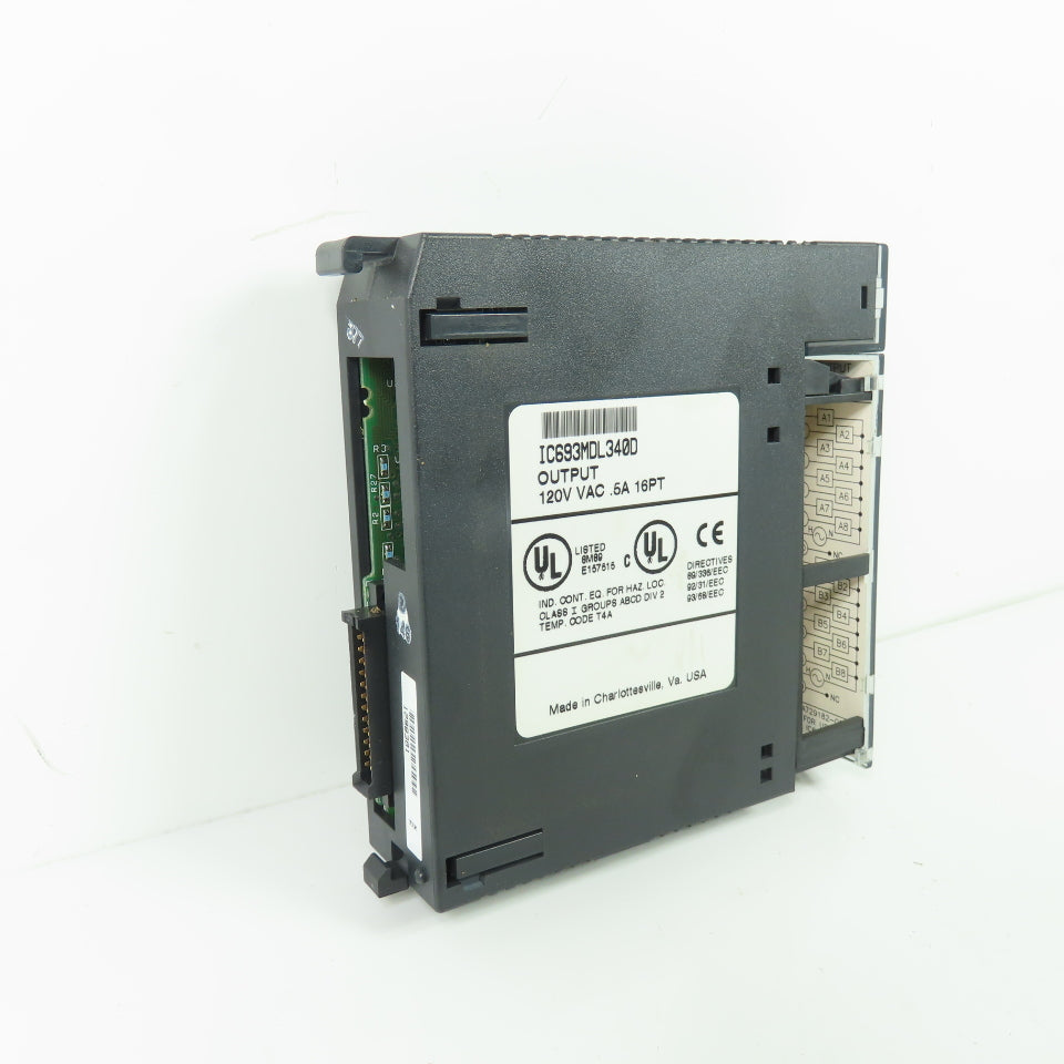 GE Fanuc IC693MDL340D Output Module 120VAC .5A 16PT