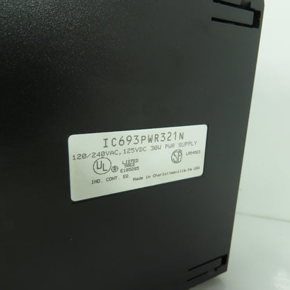 GE Fanuc IC693PWR321N Power Supply 120/240VAC 125VDC 30W