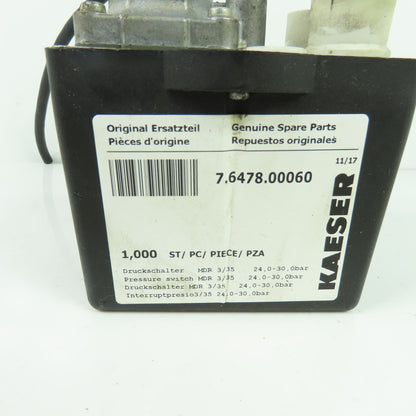 Kaeser 7.6478.00060 Pressure Switch 24-30Bar 690V