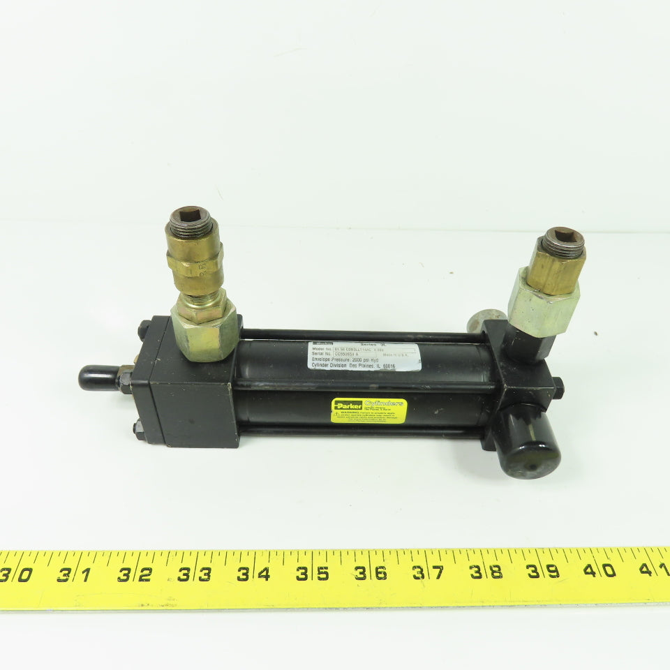 Parker 01.50 CDB3LLT14AC 4.000 Hydraulic Cylinder 1.50" Bore 4" Stroke 2000PSI