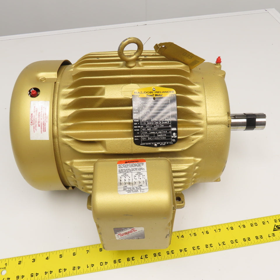 Baldor EM3770T 7.5Hp 1770RPM 230/460V 3Ph 213T Frame AC Motor