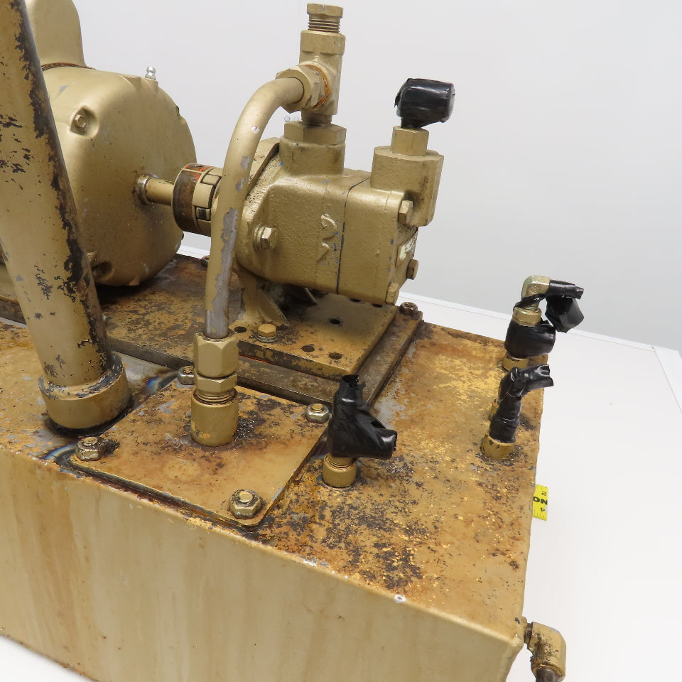 Vickers V10 1S1S 1C20 1Hp Hydraulic Power Unit 115/208-230V 1Ph 7 Gallon 3.6GPM