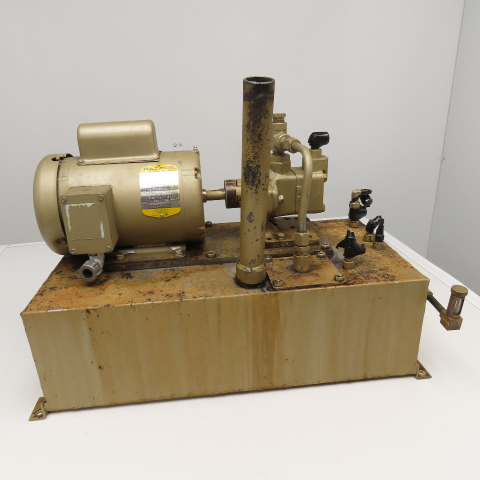 Vickers V10 1S1S 1C20 1Hp Hydraulic Power Unit 115/208-230V 1Ph 7 Gallon 3.6GPM