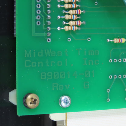 Midwest Time Control Digital Synchronous Wired Secondary Clock 24VAC Tested