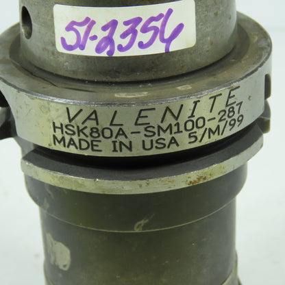 Valenite HSK80A-SM100-287 Indexable Insert Face Mill