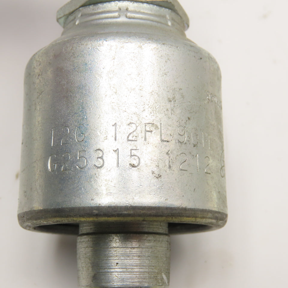 Gates 12G 12FL90M 3/4" (-12) ID Hose x 1-1/2" O-Ring Flange 90° Elbow