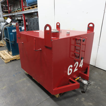 350 Gallon Single Wall Oil Fluid Shuttle Storage Reservoir Tank W/Fork Pockets