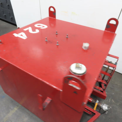 350 Gallon Single Wall Oil Fluid Shuttle Storage Reservoir Tank W/Fork Pockets