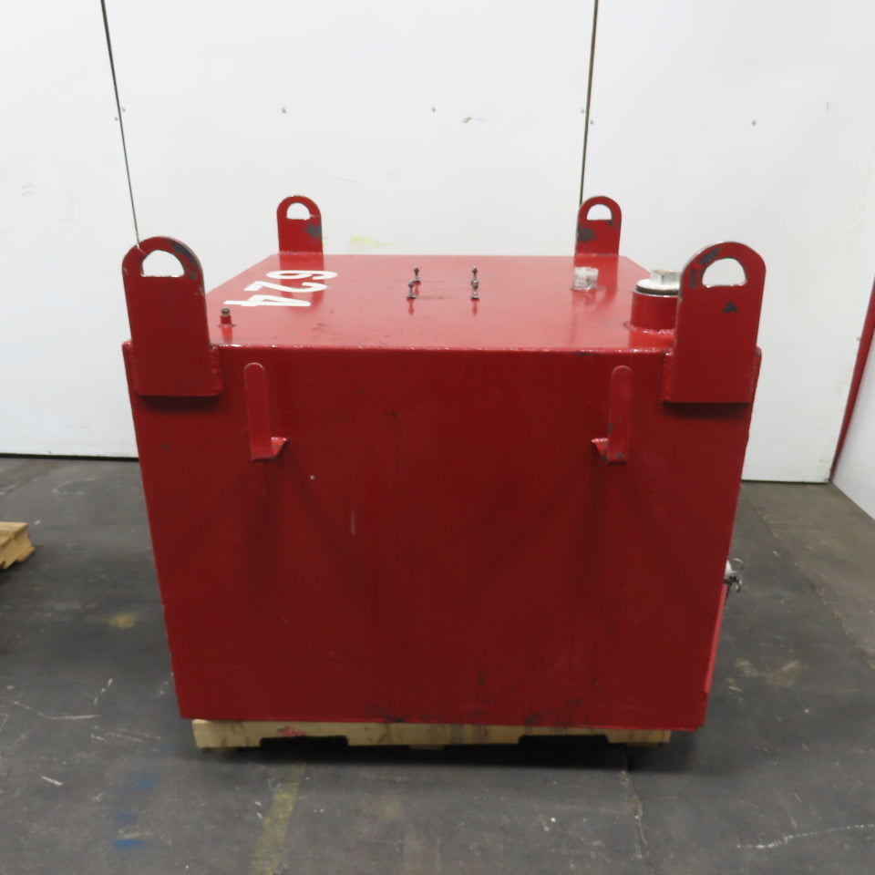 350 Gallon Single Wall Oil Fluid Shuttle Storage Reservoir Tank W/Fork Pockets