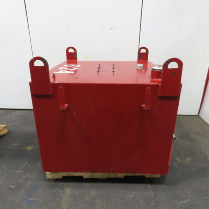350 Gallon Single Wall Oil Fluid Shuttle Storage Reservoir Tank W/Fork Pockets