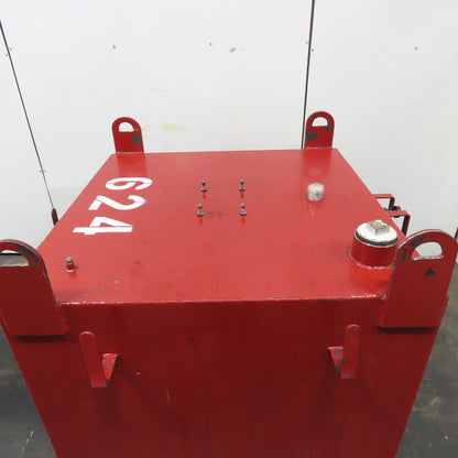 350 Gallon Single Wall Oil Fluid Shuttle Storage Reservoir Tank W/Fork Pockets