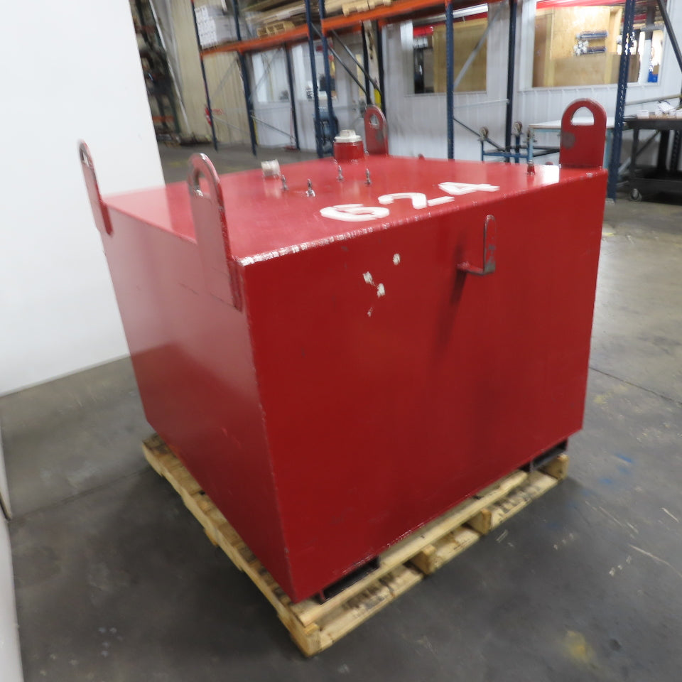 350 Gallon Single Wall Oil Fluid Shuttle Storage Reservoir Tank W/Fork Pockets