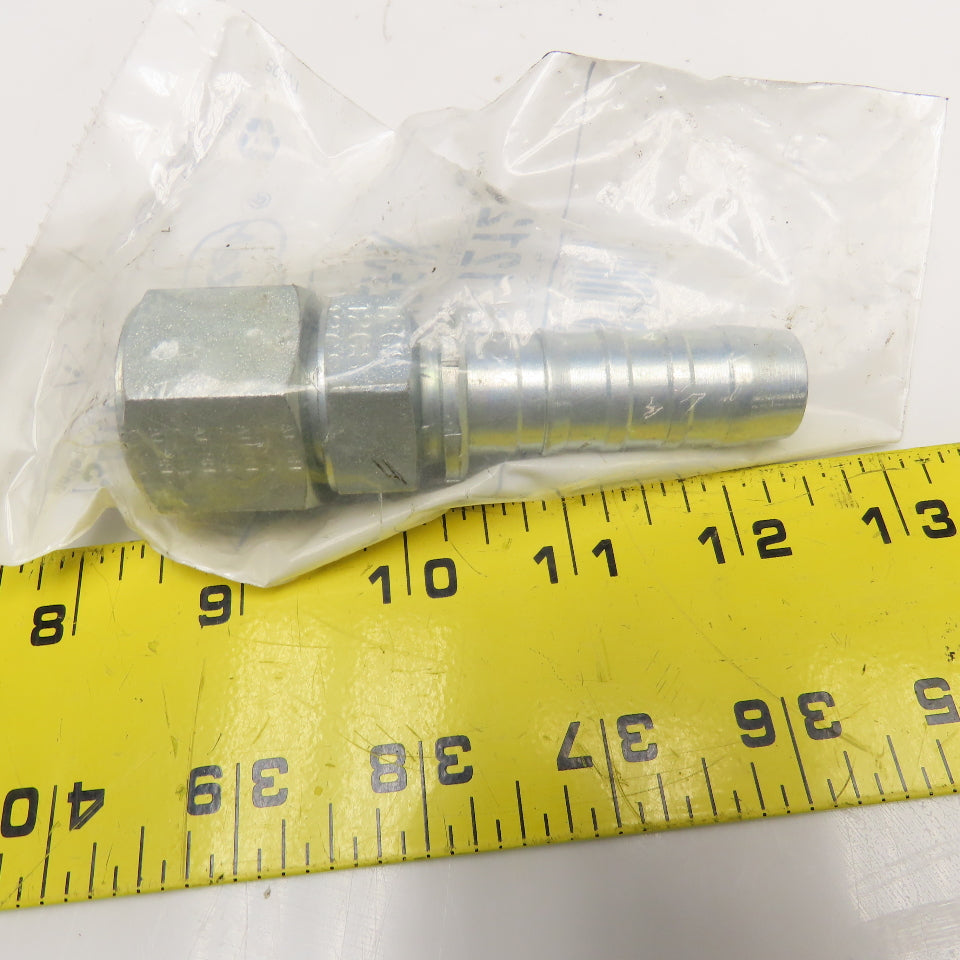 Gates 12GS-12JFX 3/4" (-12) ID Hose Barb x 3/4" JIC Female Swivel Fitting