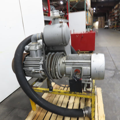 Busch 20HP Rotary Vane Vacuum Pump 3Ph 575V 20A Tested