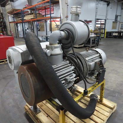 Busch 20HP Rotary Vane Vacuum Pump 3Ph 575V 20A Tested