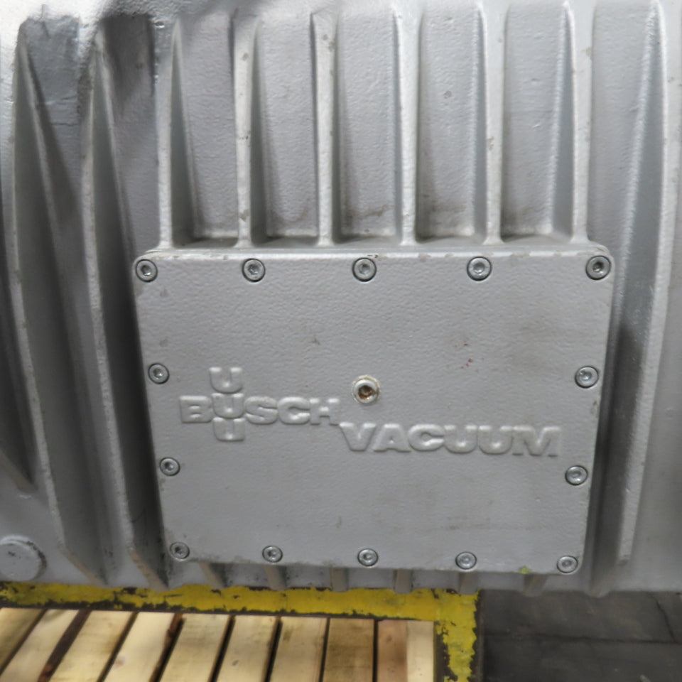 Busch 20HP Rotary Vane Vacuum Pump 3Ph 575V 20A Tested