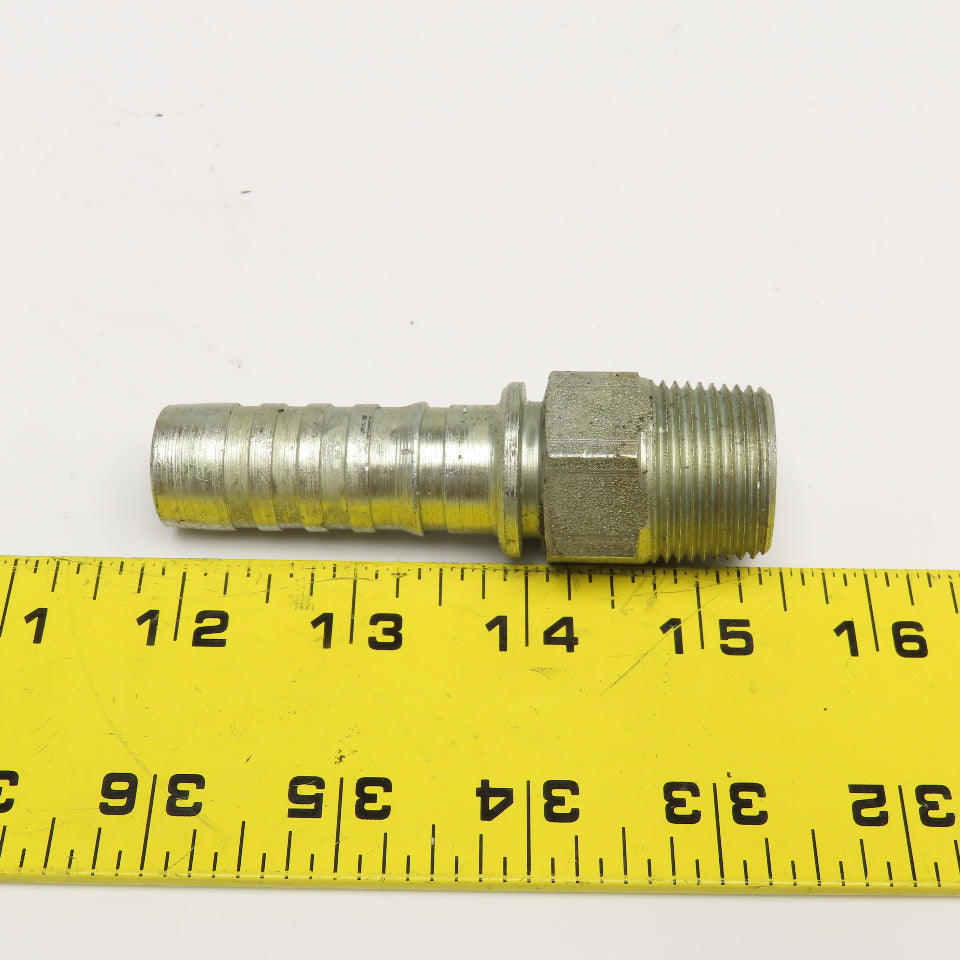 Gates 12PCS-12MP 3/4" (-12) ID Hose Barb x 3/4" BSPP Male Straight Fitting