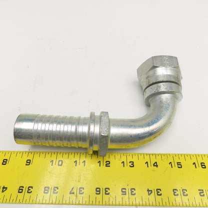 Gates 20PCS-20FJX90S 1-1/4 (-20) ID Hose Barb 1-1/4" JIC Female Swivel Elbow 90°