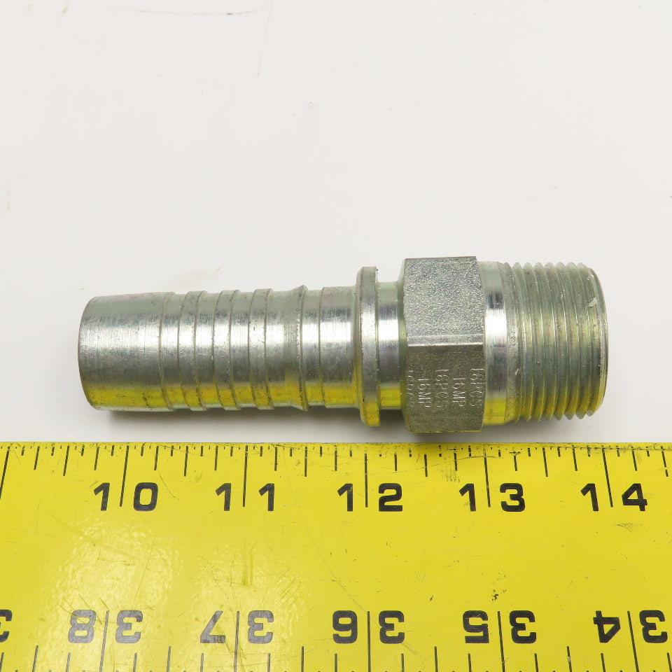 Gates 16PCS-16MP 1" (-16) ID Hose Barb 1" NPT Male Straight Hydraulic Fitting