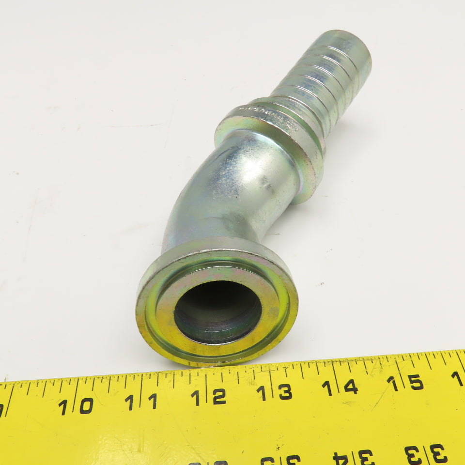 Gates 24GS-24FL45 1-1/2" (-24) Hose ID x 1-1/2" O-Ring Flange 45° Elbow