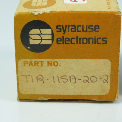 P.S. Syracuse Electronics A05191283 TIR 115A-20-2 Time Delay Relay 10A 115VAC