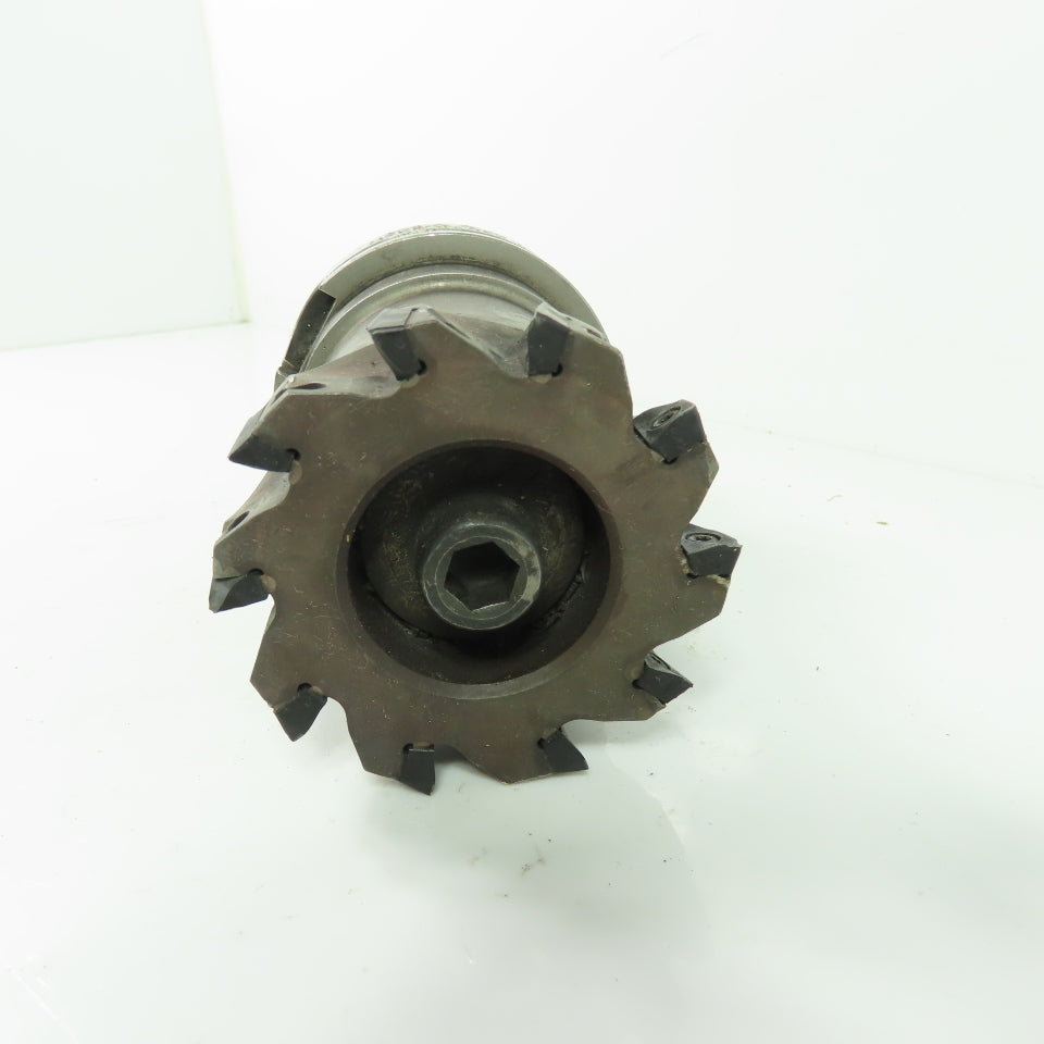 Valenite HSK80A-SM100-287 10-Insert Indexable Shell Face Mill Cuter 3"