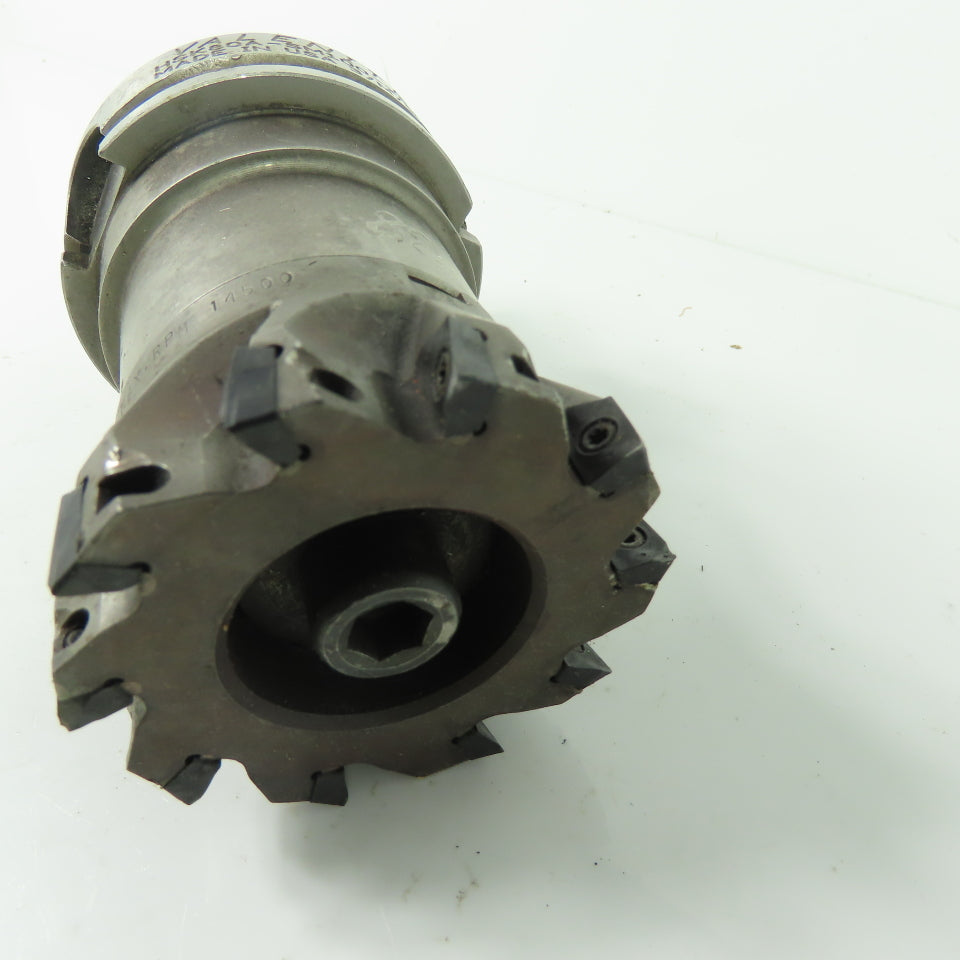 Valenite HSK80A-SM100-287 10-Insert Indexable Shell Face Mill Cuter 3"