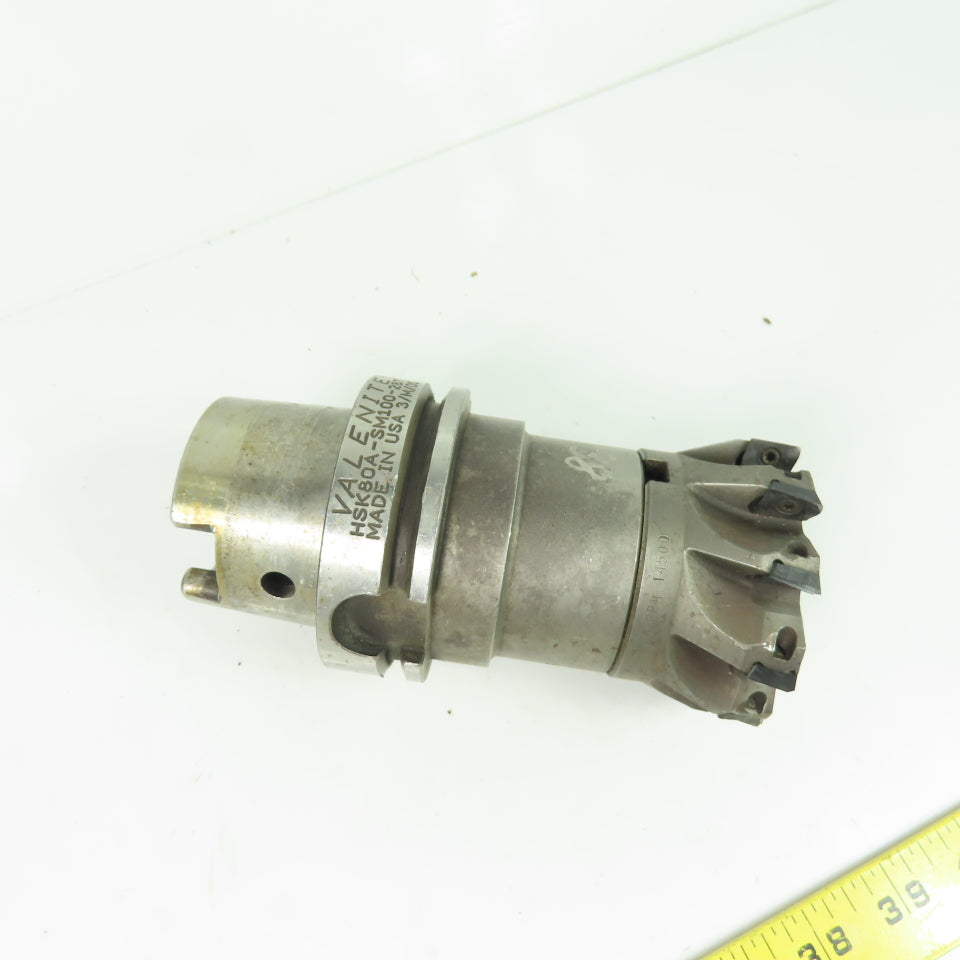 Valenite HSK80A-SM100-287 10-Insert Indexable Shell Face Mill Cuter 3"