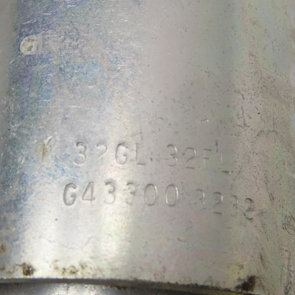 Gates 32GL-32FL 2" (-32) ID Hose x 2" O-Ring Flange Straight Crimp Fitting