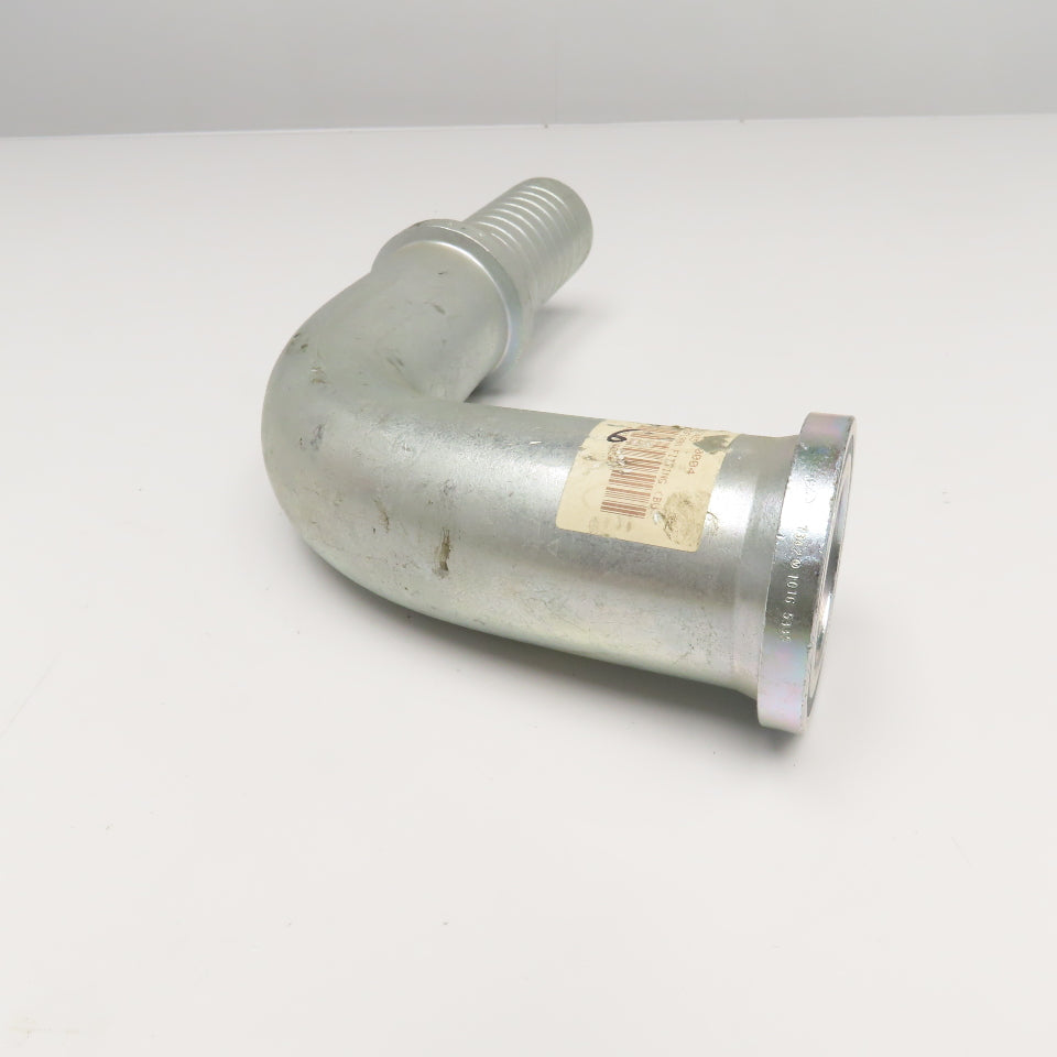 Gates 32-32FLM90 2" (-32) ID Hose x 2" O-Ring Flange Hose Barb Elbow 90°