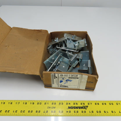 Cooper B-Line 9ZN-9112-3 Zinc Plated Raised Cover Clamp Lot Of 24