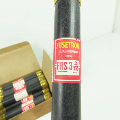 Fusetron FRS 3-2/10A Dual Element Time Delay Fuse 600V 3-2/10A Lot Of 9