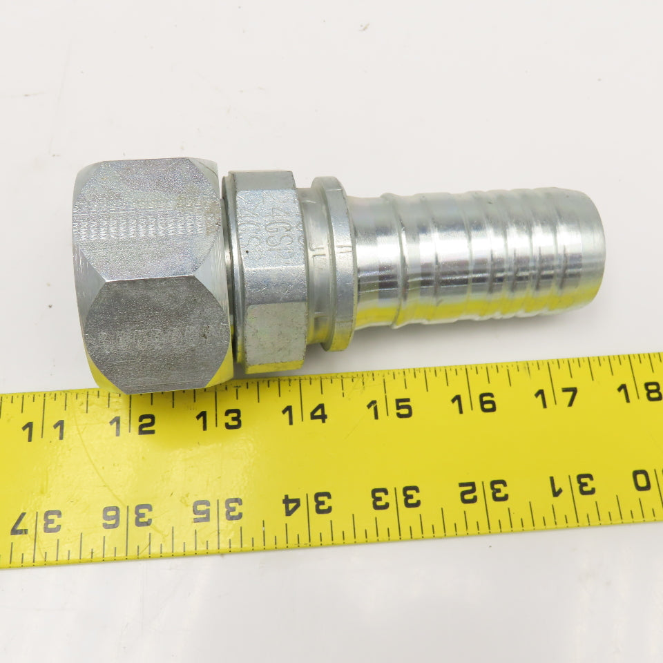 Gates 24GSP-24FJXMM 1-1/2" (-24) ID Hose x 1-1/2" JIC Female Swivel Hose Fitting