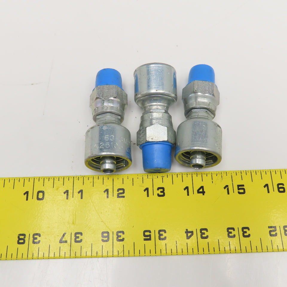 Gates 6G-6MPX 3/8" (-6) ID Hose x 3/8" NPT Male Straight Hose Fitting Lot Of 3
