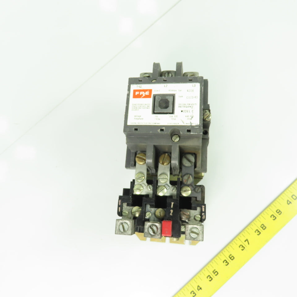 FPE CU23-43 Size 2 Motor Starter 45A 25HP 600V