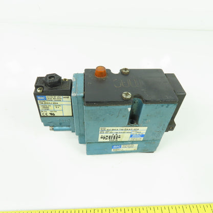 MAC 82A-AC-BKA-TM-DAAP-4DA Solenoid Valve 110/120V Coil 160PSI