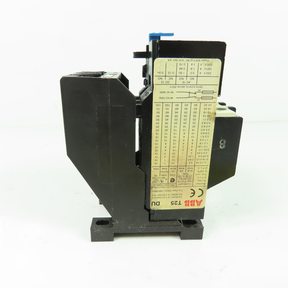ABB T25 DU Thermal Overload Relay Module 0.4-0.63A 600V