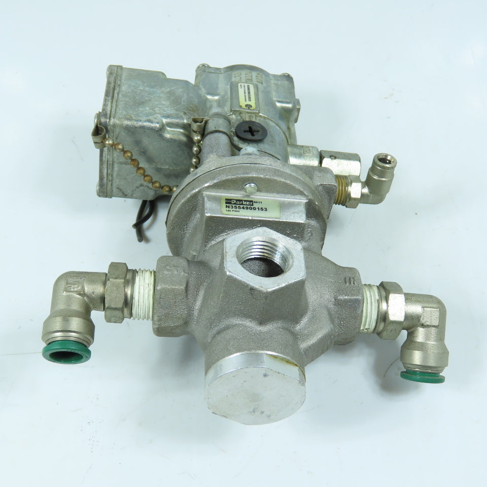 Parker K08590353553 N3554900153 Pneumatic Valve 120/110VAC-60/50Hz 140 PSIG 1/2"