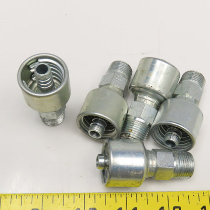 Gates 6G-6MP 3/8" (-6) ID Hose x 3/8" MNPT Flare Seat Straight Fitting Lot Of 5