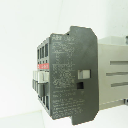 ABB AL9-40-00 Contactor 26A 24VDC Coil