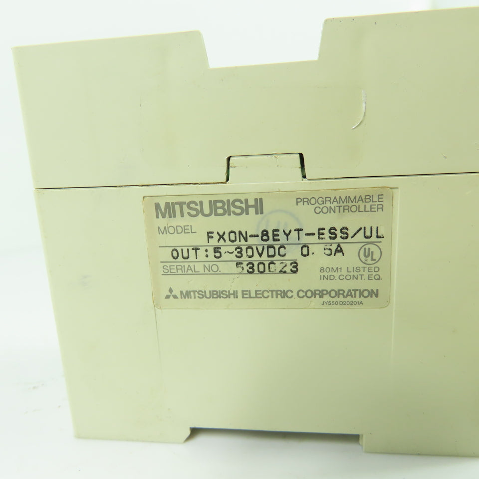 Mitsubishi FX0N-8EYT-ESS/UL Programmable Controller 5-30VDC 0.5A Output