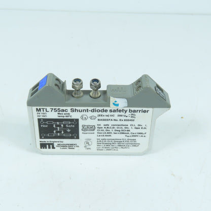 MTL MTL755ac Shunt-diode Safety Barrier 3V 10Ω