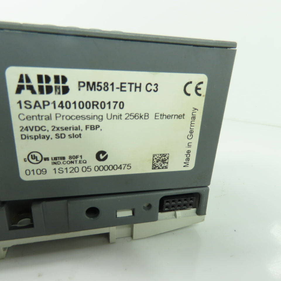 ABB 1SAP140100R0170 Central Processing Unit 24VDC Ethernet 256kB