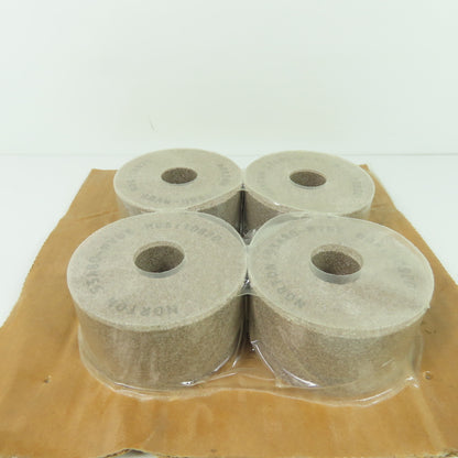 Norton 53A80-MVBE 3" x 1-1/2" x7/8" Alundum Grinding Wheel Lot Of 4