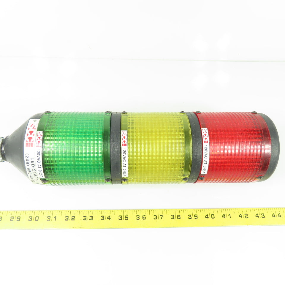 ABB Stackable LED Light Tower 120VAC 0.05A Red Green Yellow