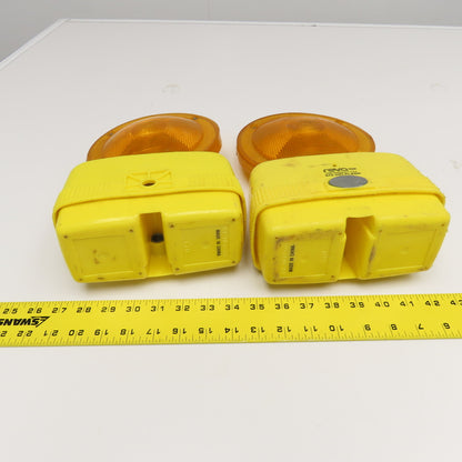 Dietz 670 Visi-Flash Flashing Traffic Safety Construction Light Lot Of 2