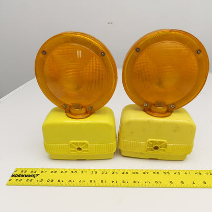Dietz 670 Visi-Flash Flashing Traffic Safety Construction Light Lot Of 2