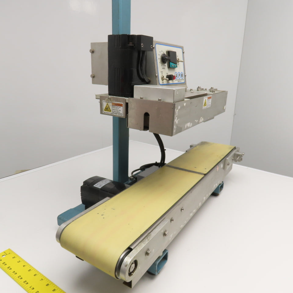 All Package Machinery TCBSDM 3/8 6" x 36" Pouch Band Sealer Conveyor 0-17.5FPM