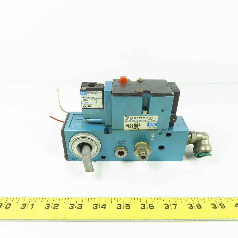 MAC 82A-AC-BKA-TM-DAAP-4DA Solenoid Valve 110/120V Coil 150PSI